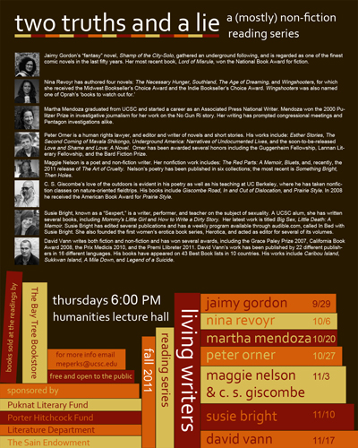 Fall 2011 Living Writers Reading Series